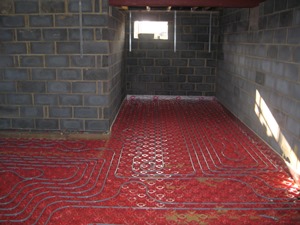 Underfloor heating layout